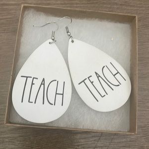 Teach earrings
